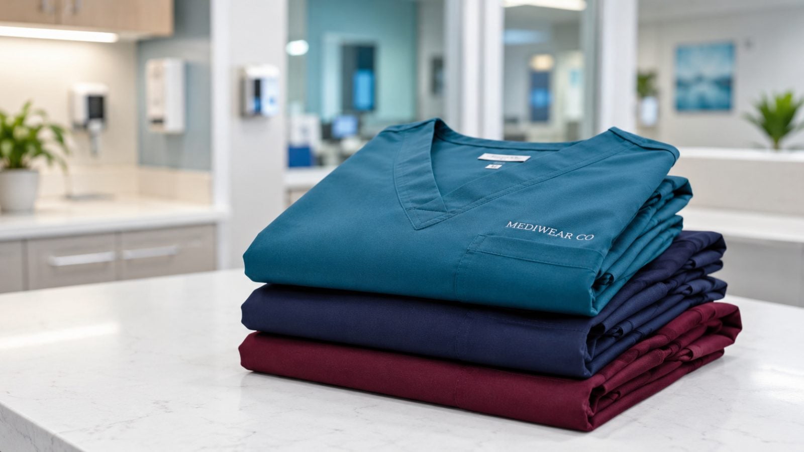 Custom printed scrubs with logo
