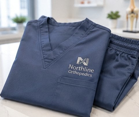 Men’s Fit Scrub Set with custom branding